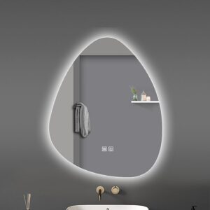Miroir LED forme organique Galet