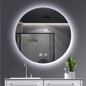 Miroir LED rond sans cadre