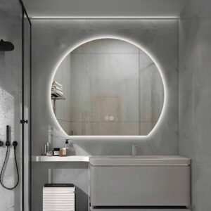Miroir LED rond tronqué Ø 120 cm