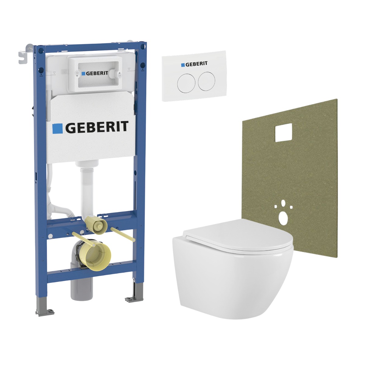 Pack WC suspendu complet Geberit Duofix Delta